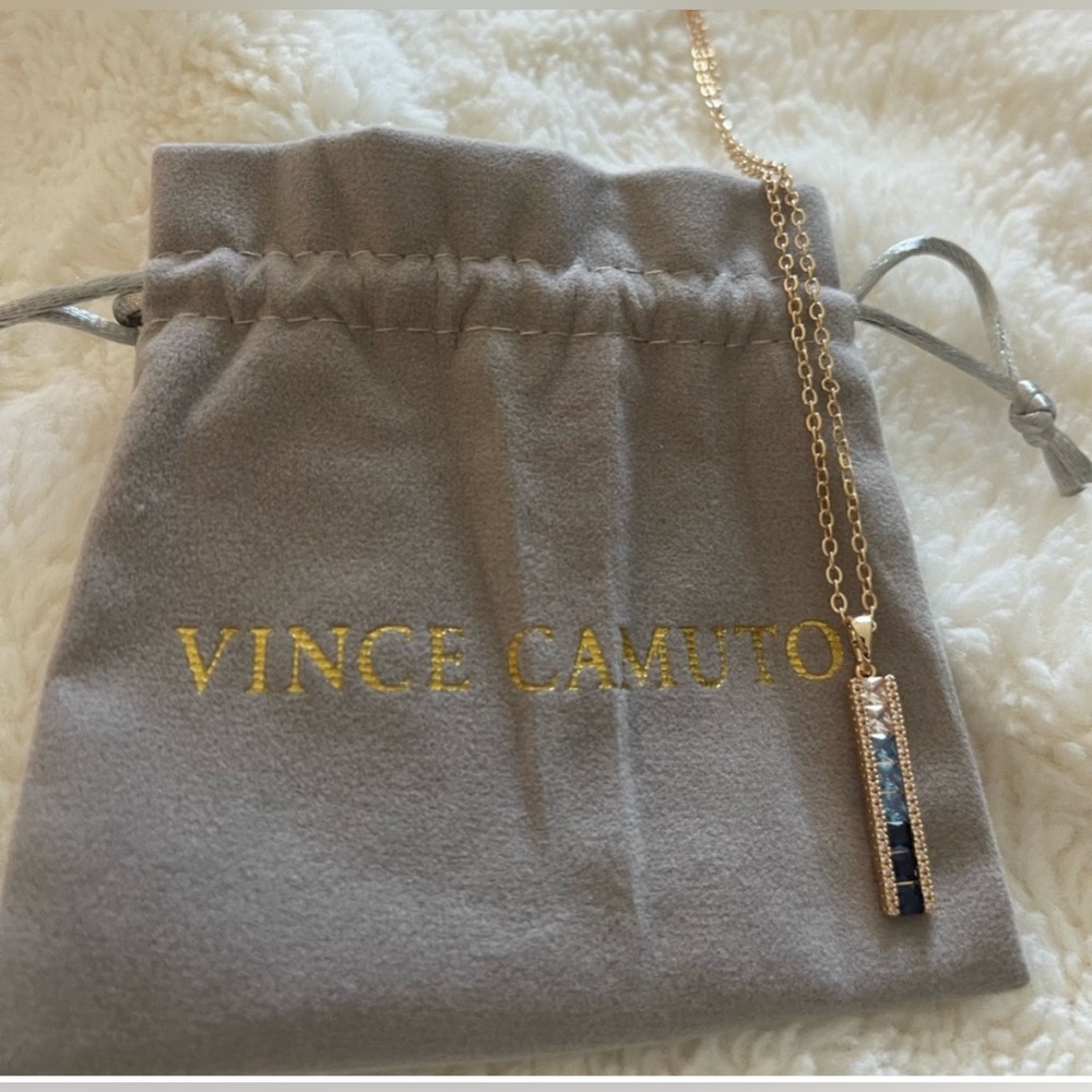 NWT VINCE CAMUTO Blue Ombre CZ Necklace